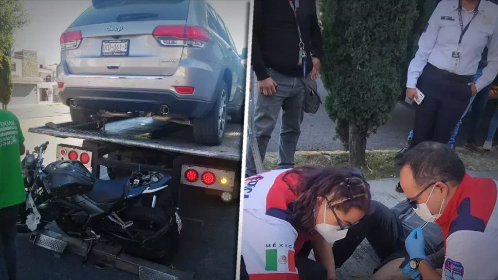 Doctora del Hospital Ángeles de Puebla atropella motociclista; ahora no responde por lesiones