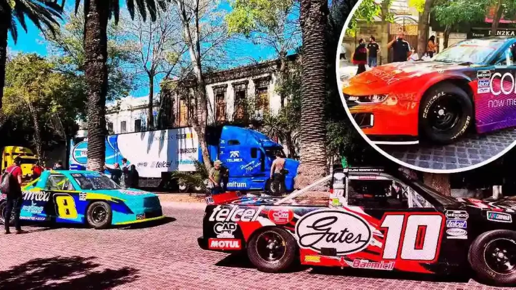 Así se vive la exhibición de Nascar Parade en la Avenida Juárez de Puebla