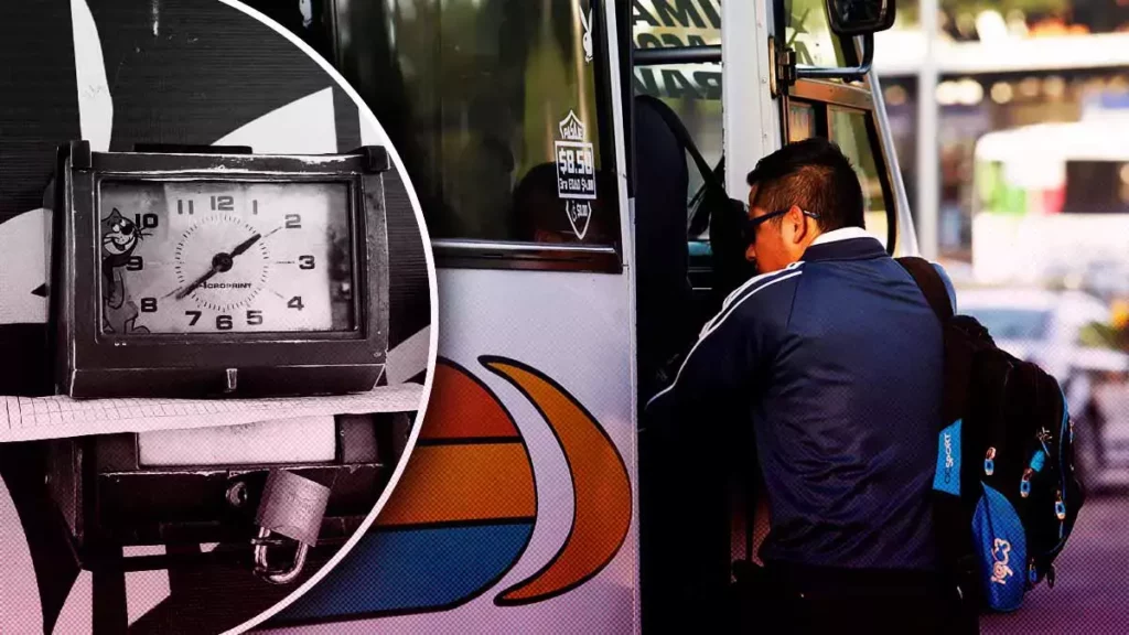 Checadores de transporte público están prohibidos por Coremun en el Centro de Puebla