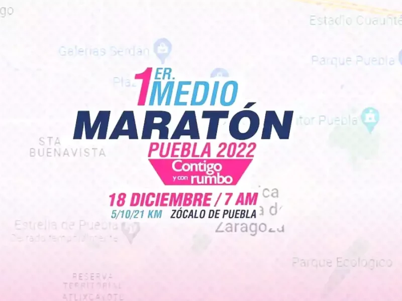 Poblanos exigen que la ruta del Medio Maratón del próximo 18 de diciembre sea cambiada