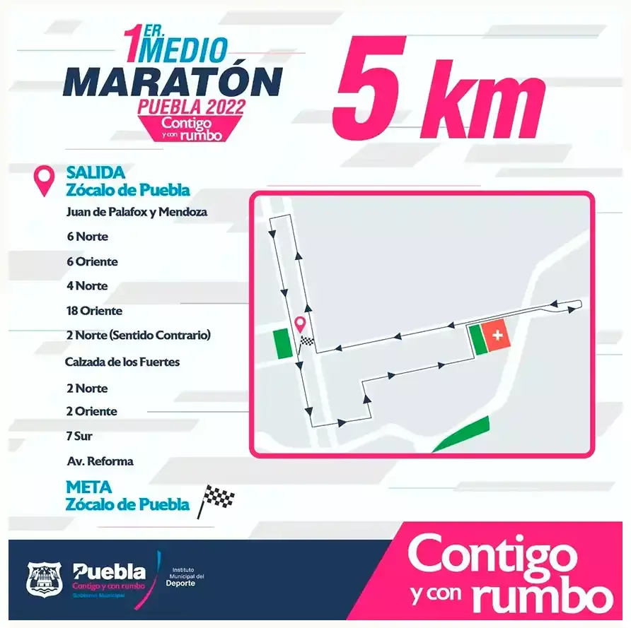 Poblanos exigen que la ruta del Medio Maratón del próximo 18 de diciembre sea cambiada