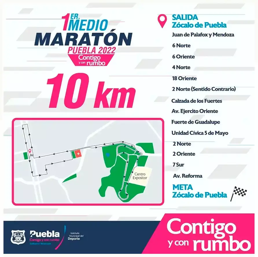 Poblanos exigen que la ruta del Medio Maratón del próximo 18 de diciembre sea cambiada