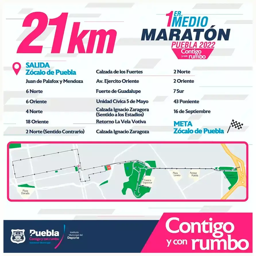 Poblanos exigen que la ruta del Medio Maratón del próximo 18 de diciembre sea cambiada