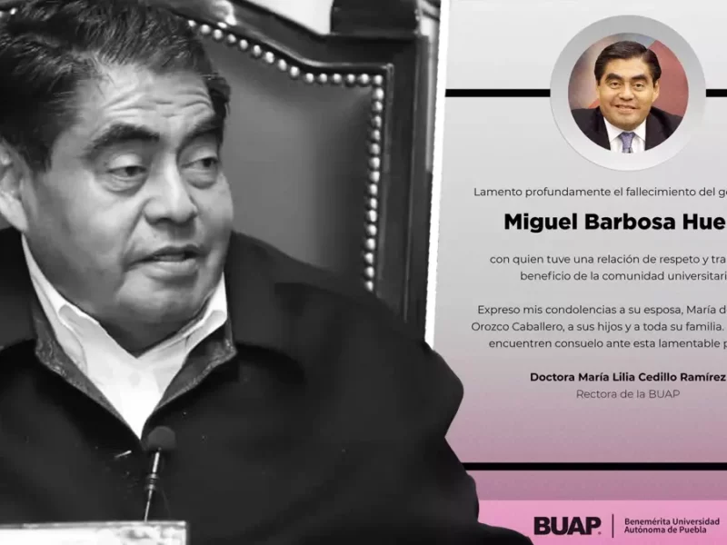 Empresarios y universidades poblanas lamentan la muerte del gobernador Miguel Barbosa