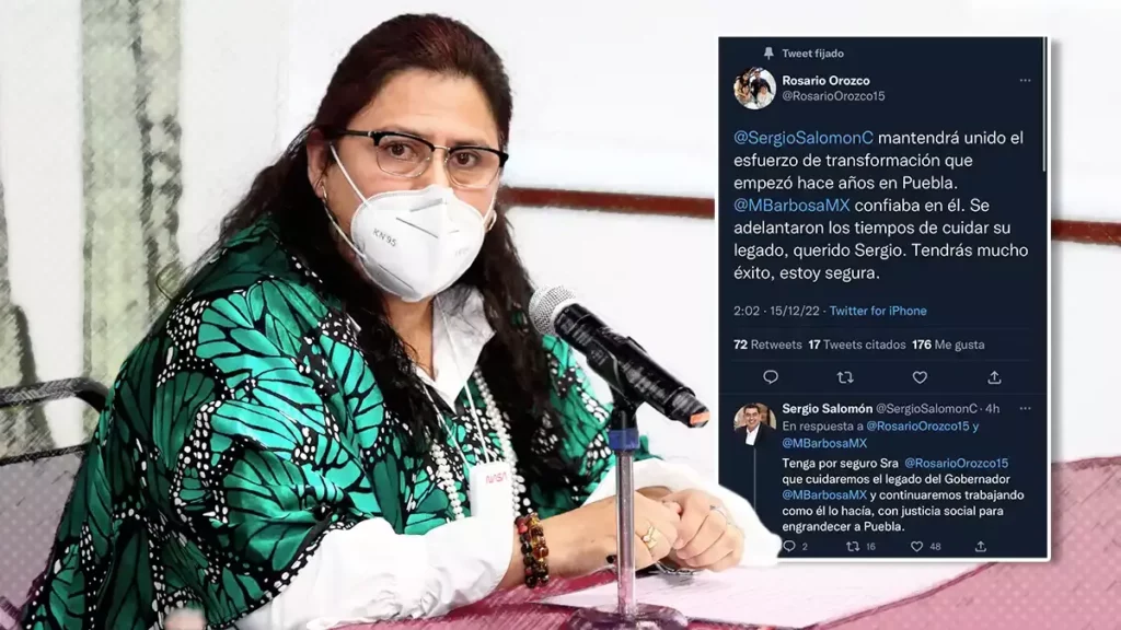 Sergio Salomón Céspedes mantendrá el legado de Barbosa: Rosario Orozco.