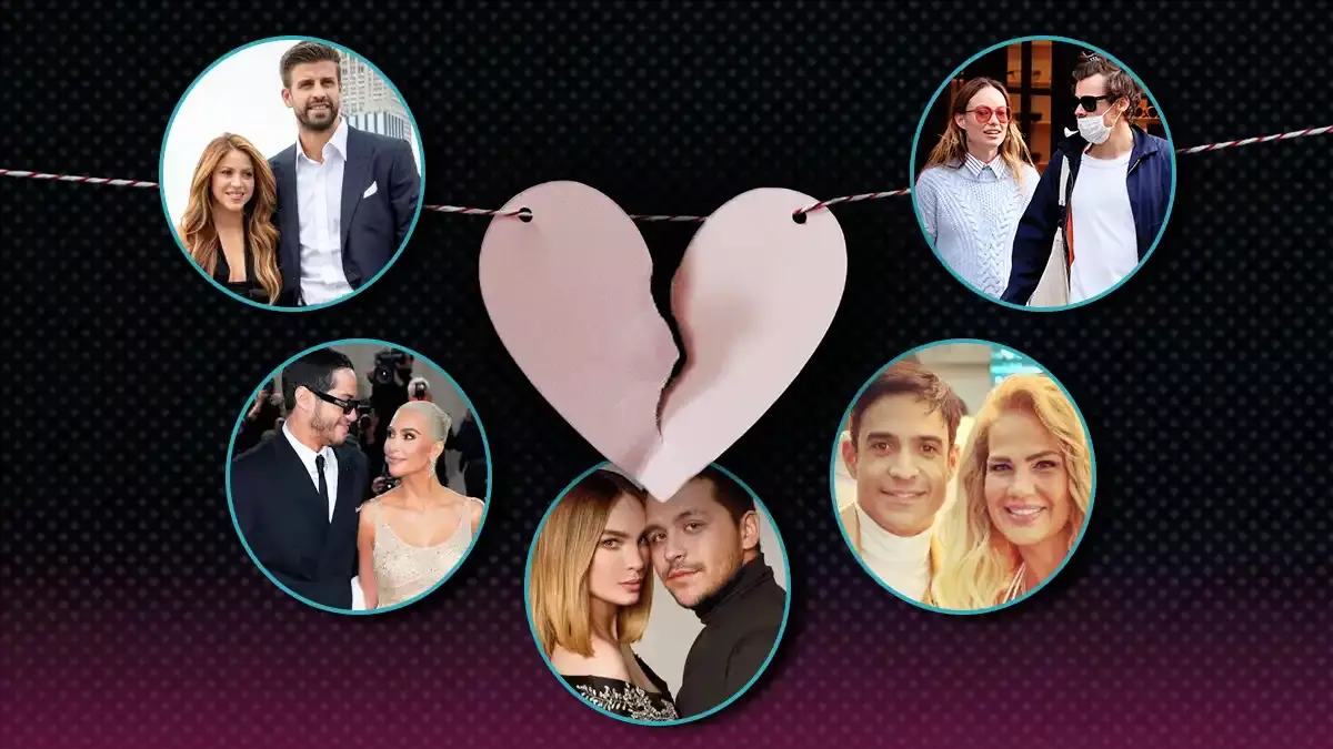 ¡Cuantos corazones rotos! Aquí las parejas de famosos que rompieron este 2022