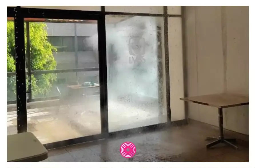 Se revienta tubería de agua caliente en el Hospital de la Margarita en Puebla