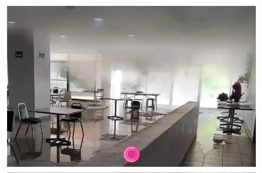 Se revienta tubería de agua caliente en el Hospital de la Margarita en Puebla