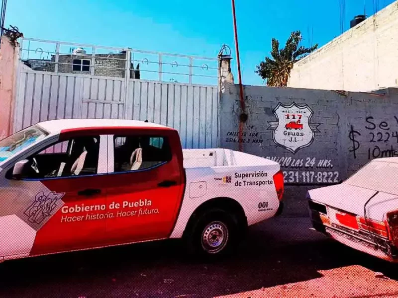 Sigue cacería de corralones, clausuran Grúas 117 en Tehuacán