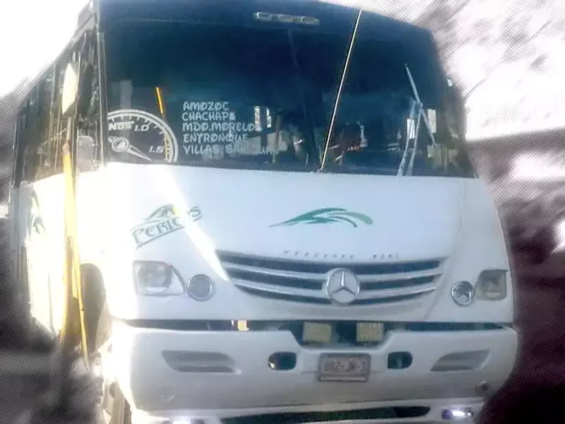 Sujetos armados asaltan a pasajeros de una ruta Pericos en Amozoc.