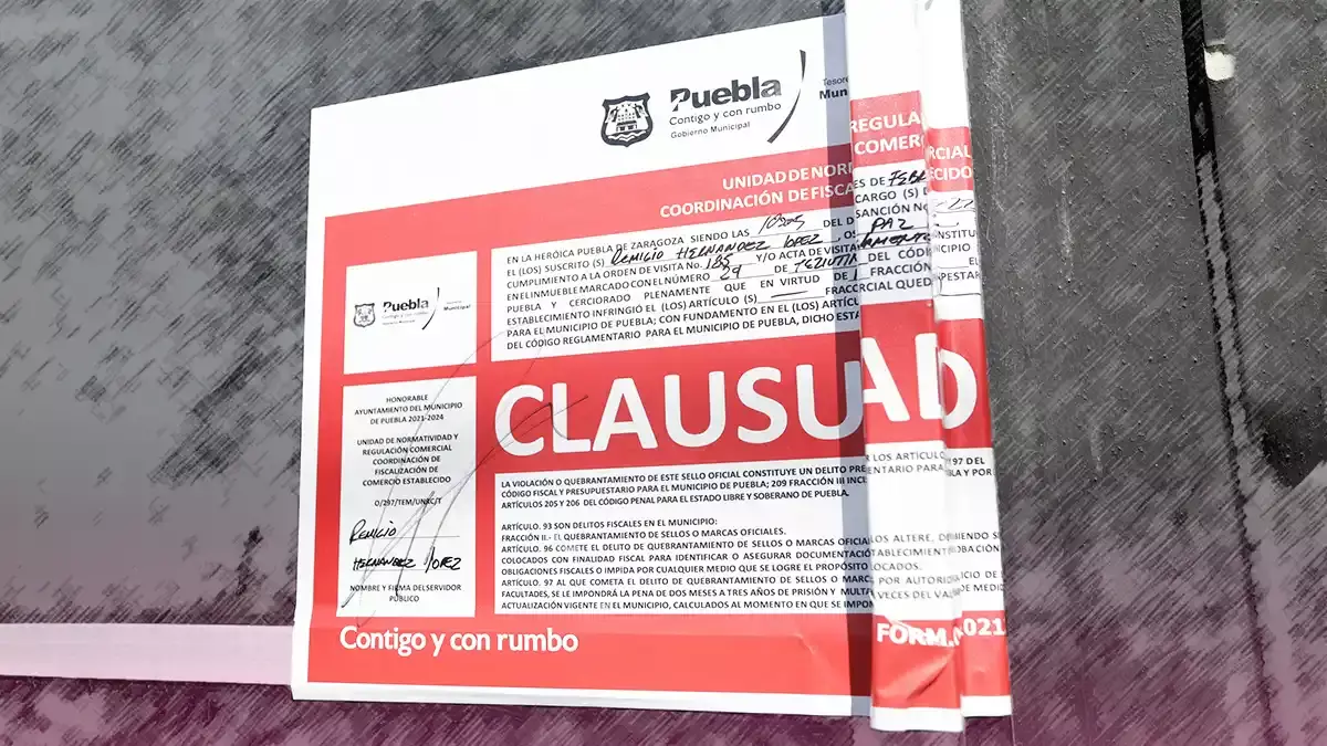 Proponen que Normatividad de Puebla pueda revocar licencias de funcionamiento a establecimientos.