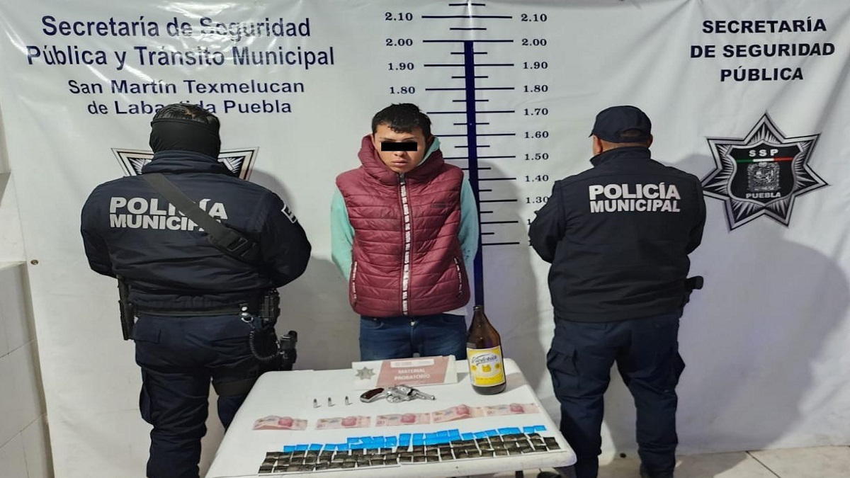 Seguridad pública de San Martín Texmelucan captura hombre señalado como actor material del homicidio cometido en Ojo de Agua