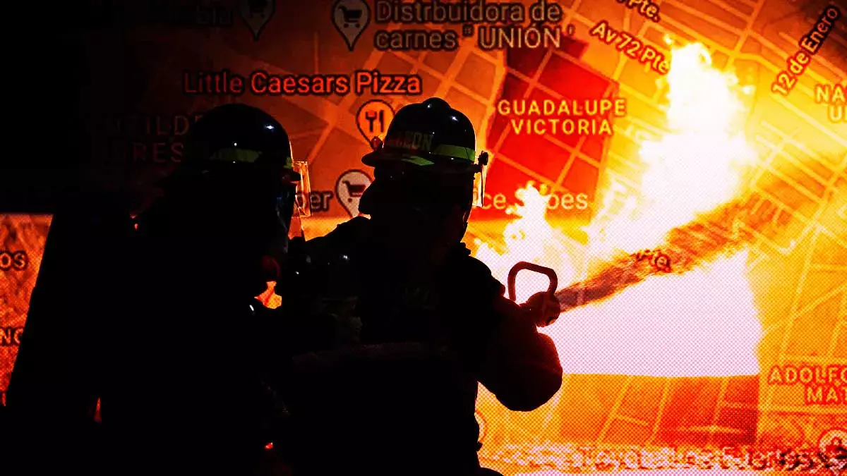 Se registró incendio en casa habitación de la colonia Guadalupe Victoria en Puebla