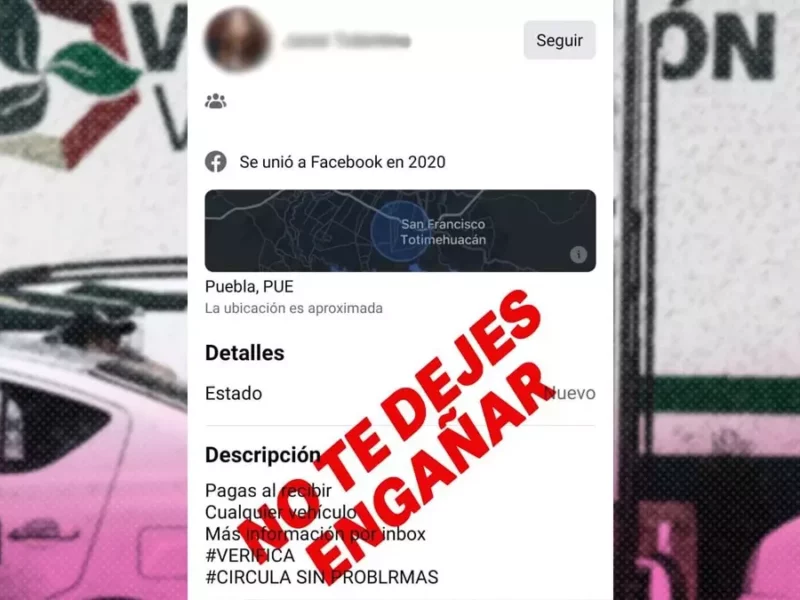 ¡Alerta! Hay venta de hologramas falsos de verificación vehicular de Puebla