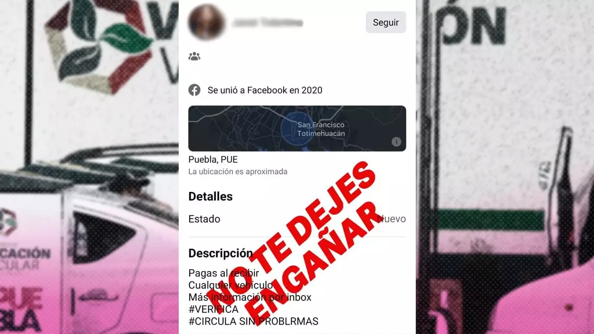 ¡Alerta! Hay venta de hologramas falsos de verificación vehicular de Puebla