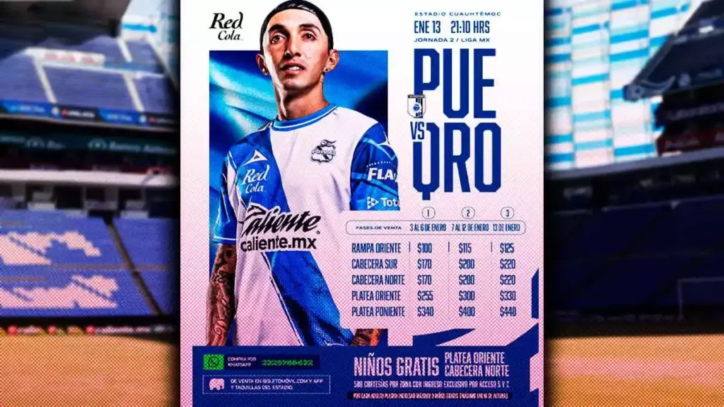 El Club Puebla causa indignación por el costo de los boletos ante Querétaro