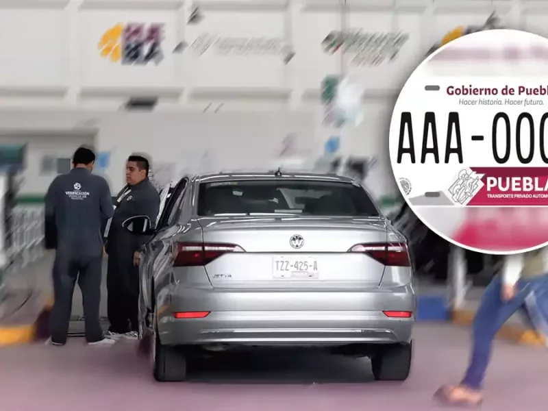 Analizan que solo autos con placas nuevas puedan verificar en Puebla