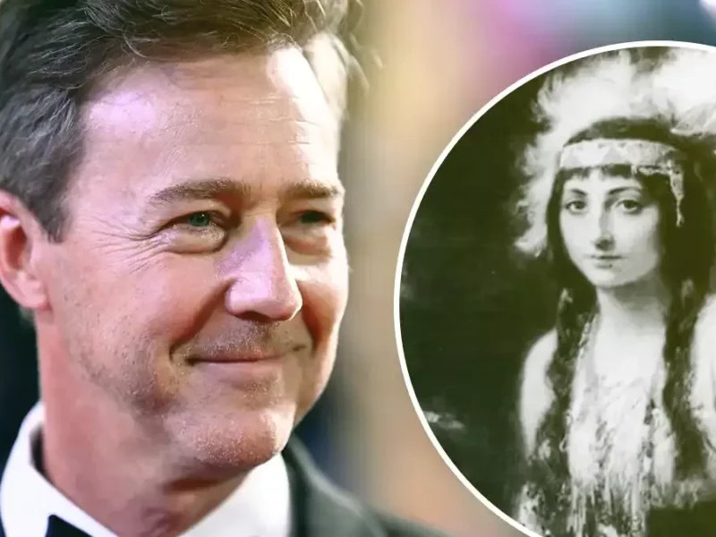Edward Norton descubre que es familiar de la verdadera Pocahontas.