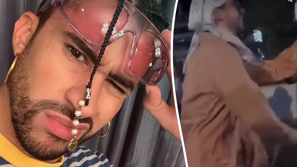 Baja popularidad de Bad Bunny en Spotify tras aventar celular de fan.