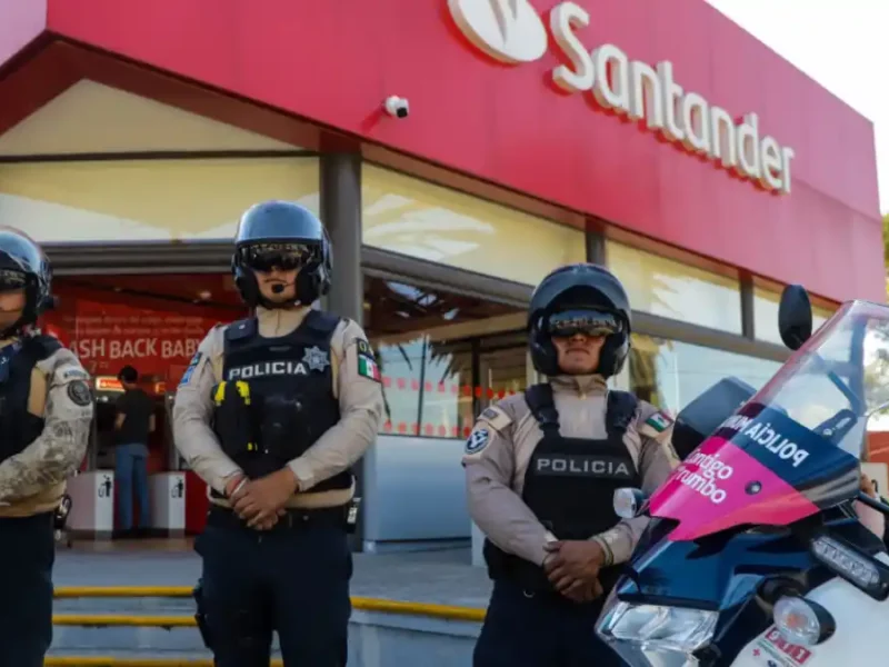 En temporada decembrina, policía municipal de Puebla mantiene vigente el servicio de acompañamiento bancario