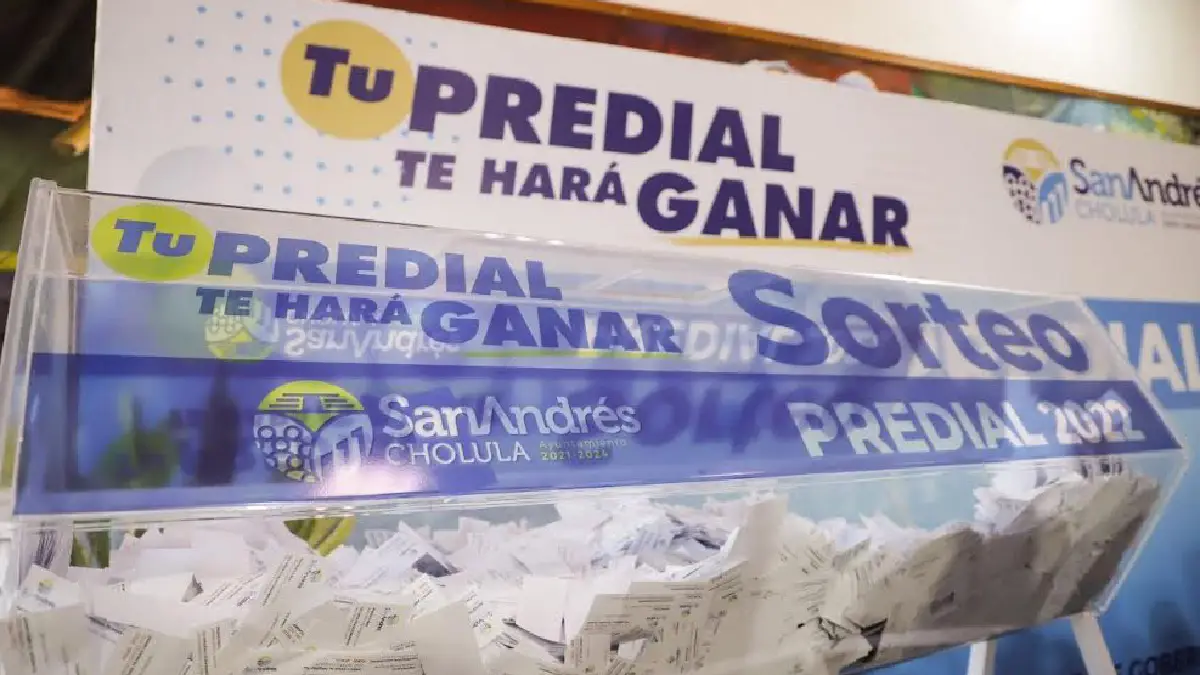 Realiza ayuntamiento de San Andrés Cholula sorteo predial 2022