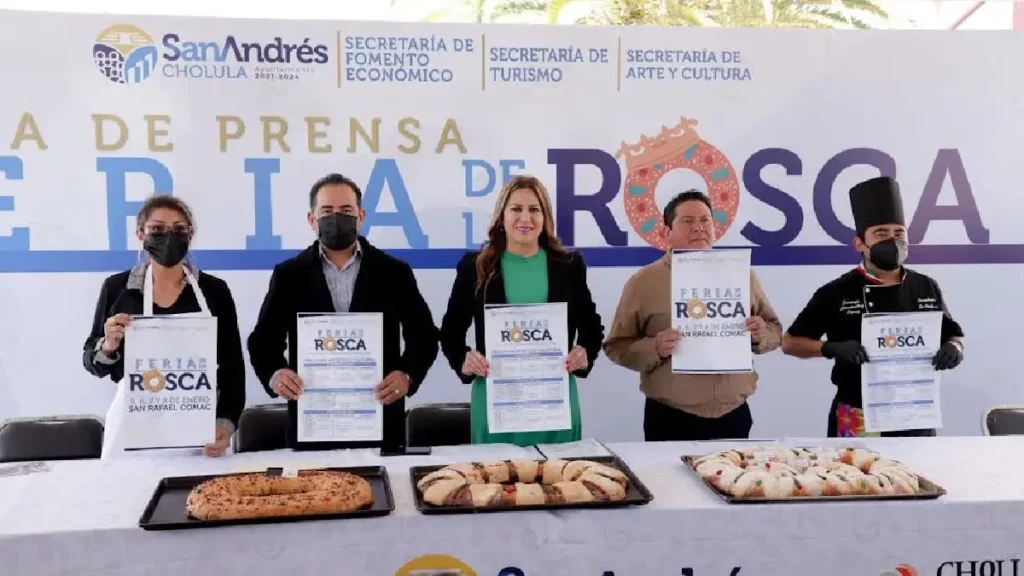 Presenta ayuntamiento de San Andrés Cholula feria de la rosca 2023