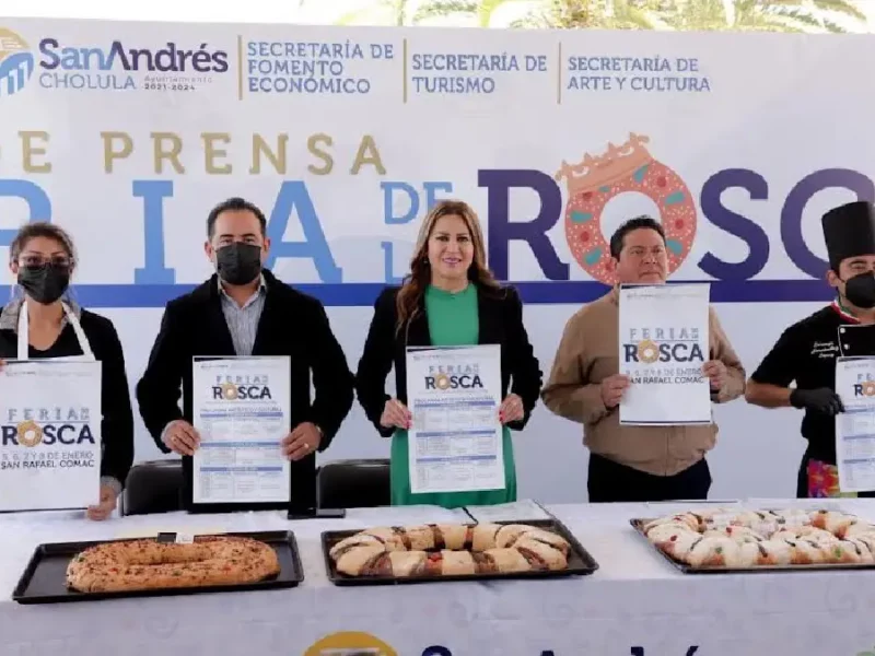 Presenta ayuntamiento de San Andrés Cholula feria de la rosca 2023