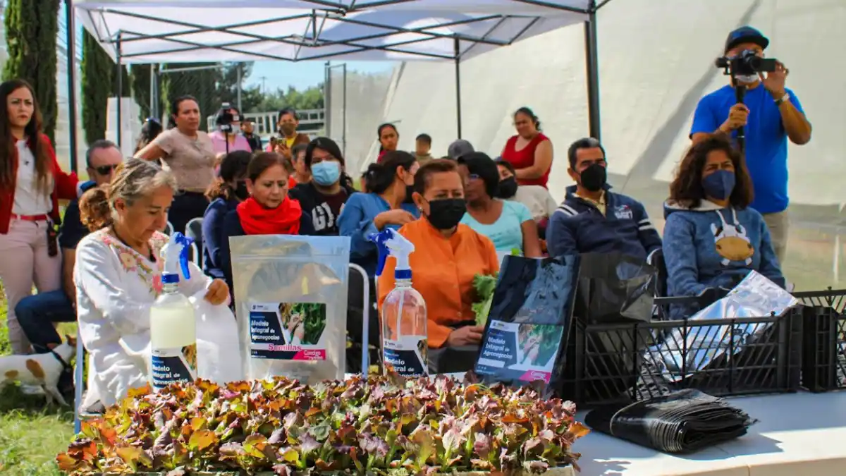 Ayuntamiento de Puebla brinda insumos del programa piloto modelo integral de agronegocios