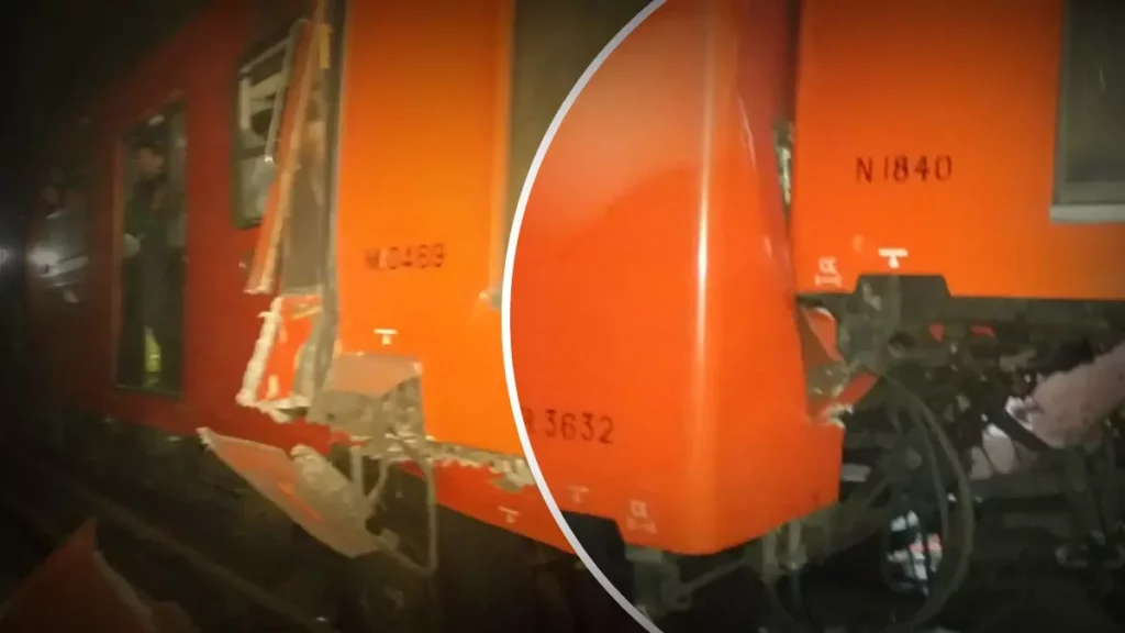 ¡Tragedia! Chocan vagones del metro en CDMX; hay un muerto