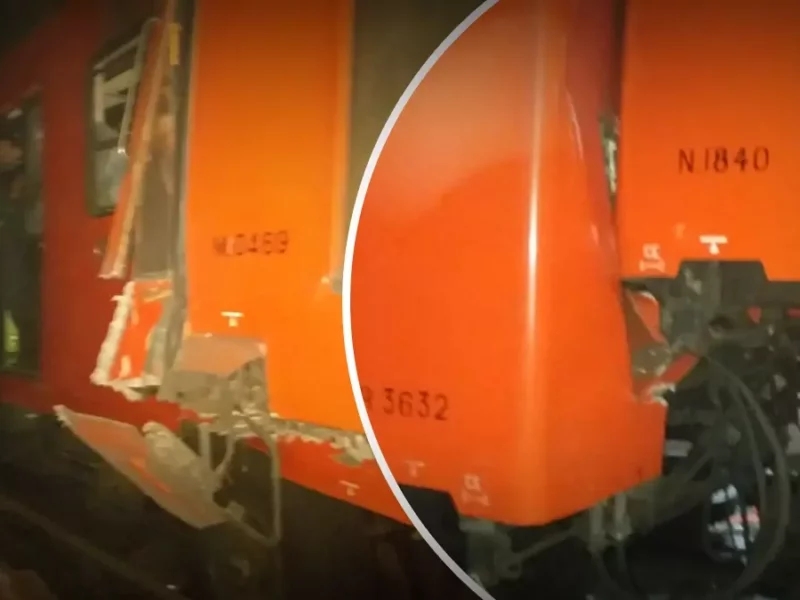 ¡Tragedia! Chocan vagones del metro en CDMX; hay un muerto