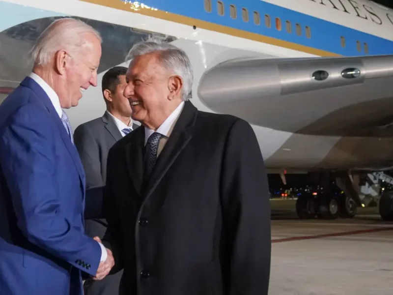 AMLO recibe a Biden para la Cumbre de Líderes de América del Norte.