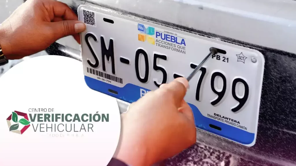 ¿Tu carro tiene las placas azules de Puebla? Te decimos si podrás verificar