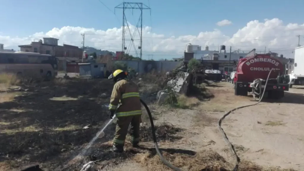 Protección Civil de Cholula, lista para combatir incendios forestales.