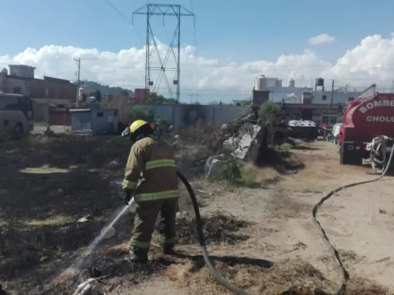 Protección Civil de Cholula, lista para combatir incendios forestales.