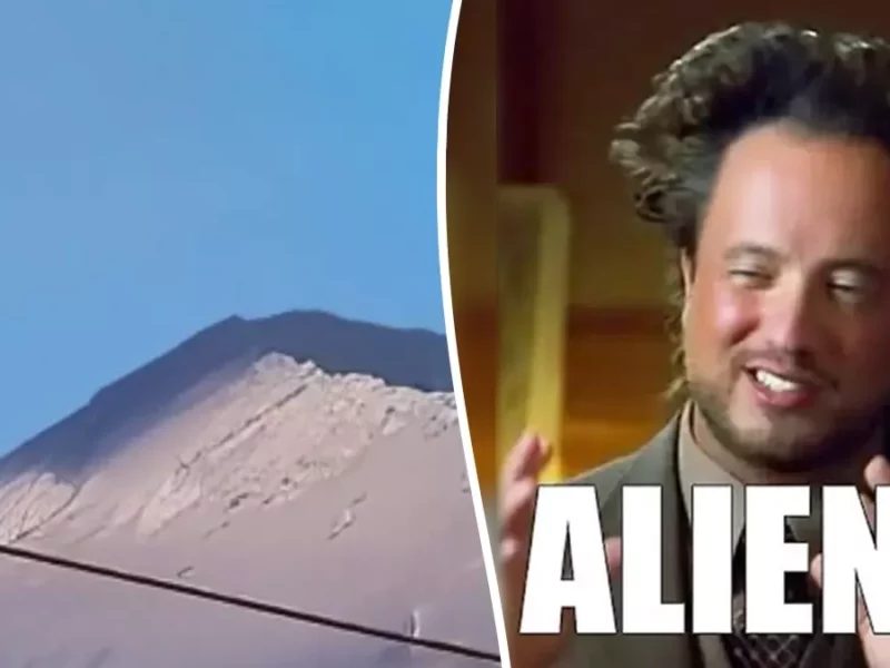 ¡Los marcianos llegaron ya! Fotografían a presunto ovni en el volcán Popocatépetl