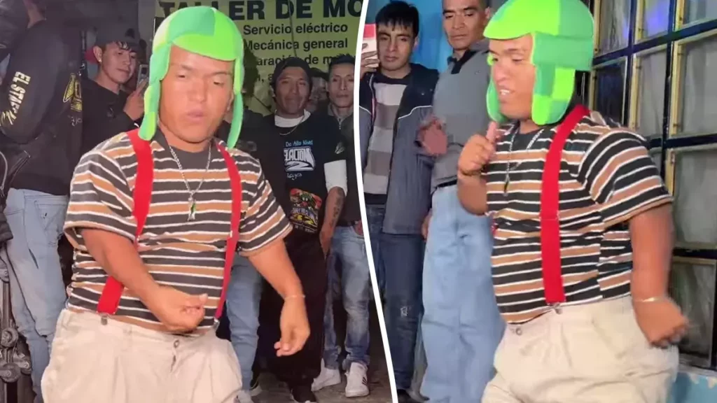 Puros pasos perrones con el “Medio Metro”; El popular bailarín de Tik Tok