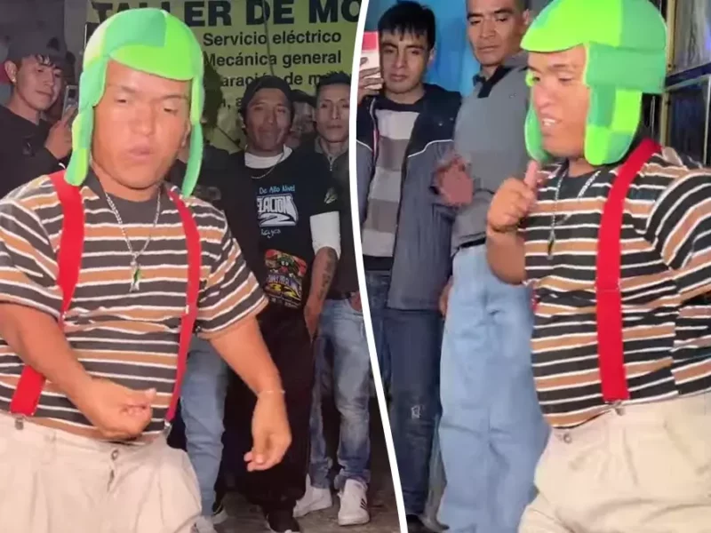 Puros pasos perrones con el “Medio Metro”; El popular bailarín de Tik Tok