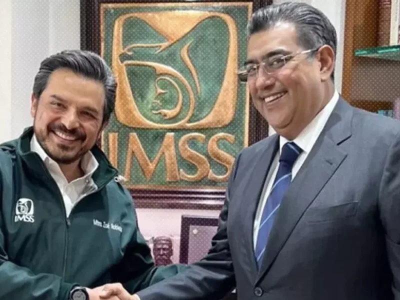 Sergio Salomón Céspedes sostiene reunión con Zoé Robledo; continúan proyectos de hospitales.
