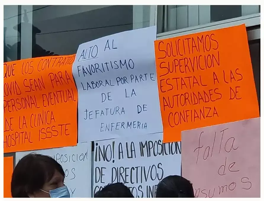 En el ISSSTE de Teziutlán amarran los tanques de oxígeno con vendas