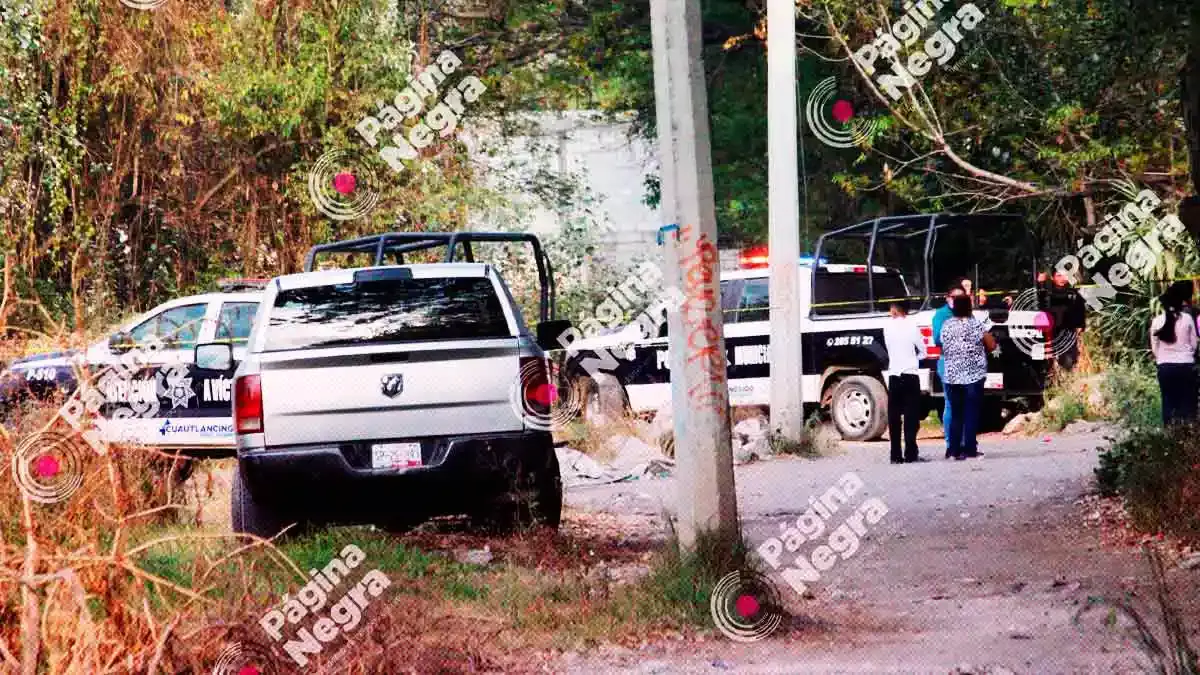 El cadáver calcinado de una persona fue abandonado en el municipio de Cuautlancingo