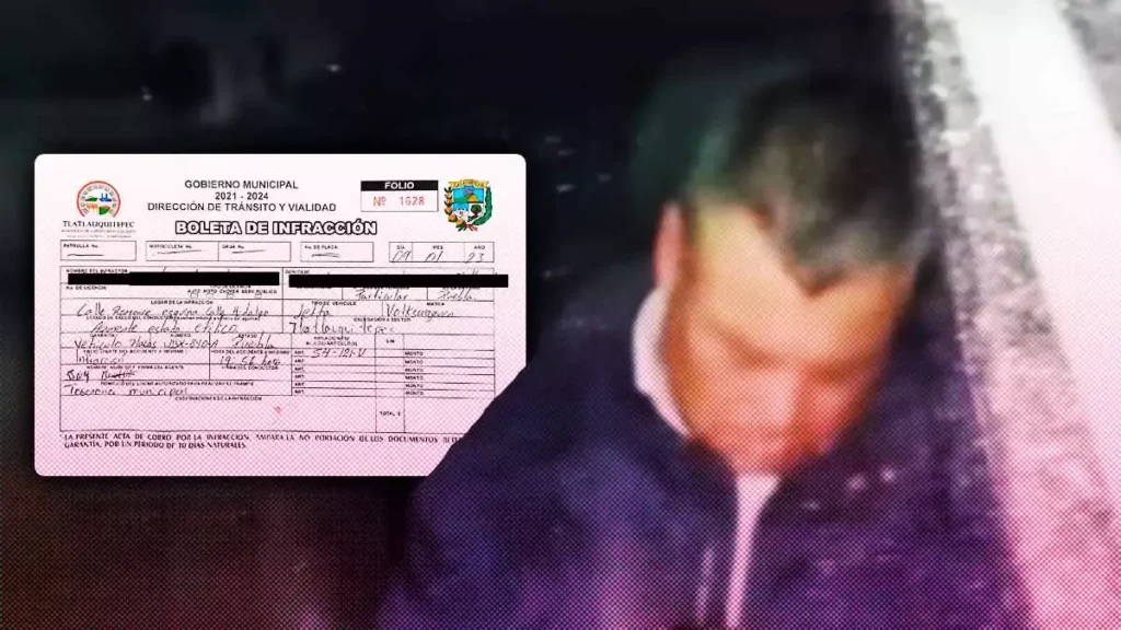 Por manejar borracho y provocar percance vial dan de baja a funcionario de Tlatlauquitepec