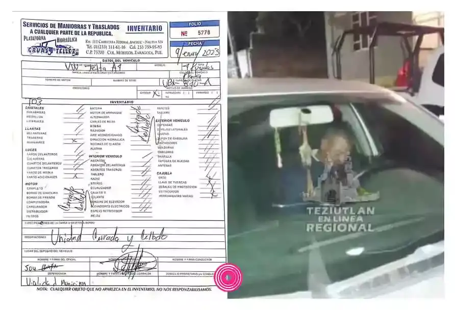 Por manejar borracho y provocar percance vial dan de baja a funcionario de Tlatlauquitepec