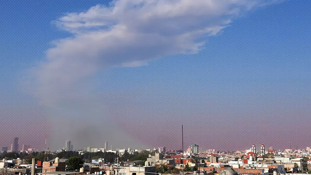 Calidad de aire en Puebla es buena, pese a lluvia de ceniza del Popocatépetl