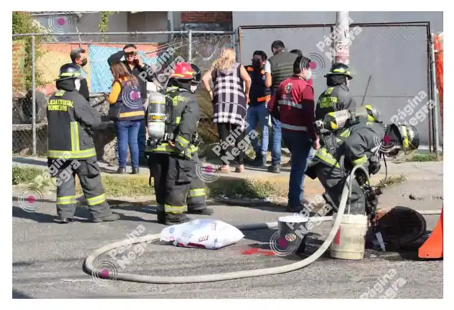 Fuga de gas en Cuautlancingo causó movilización de elementos de emergencia