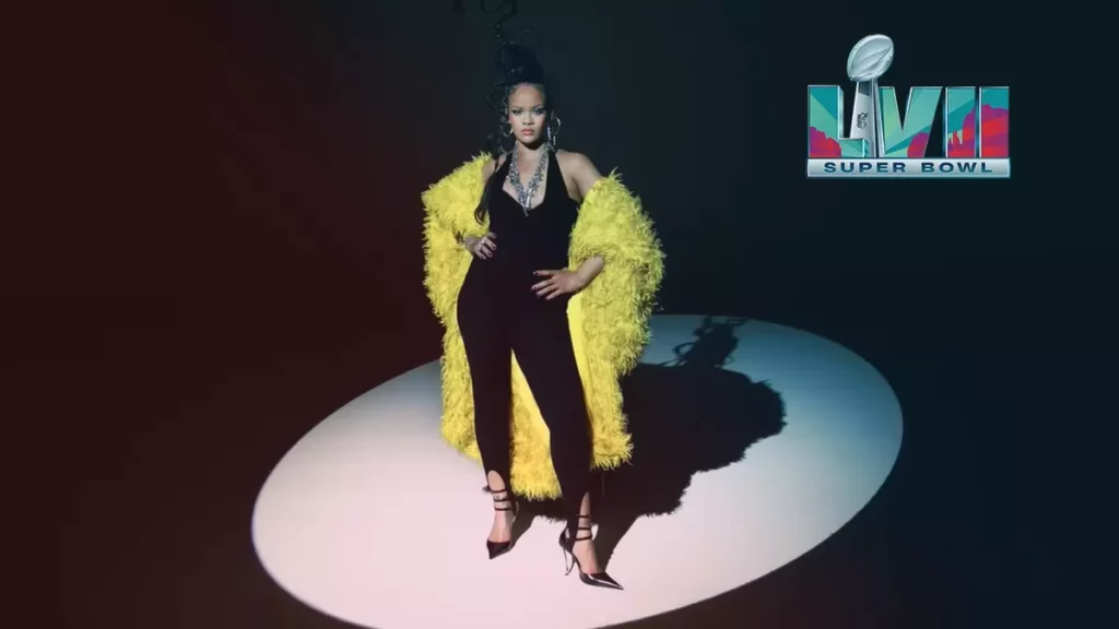 Rihanna lanza tráiler de su participación en el medio tiempo del Super Bowl 2023