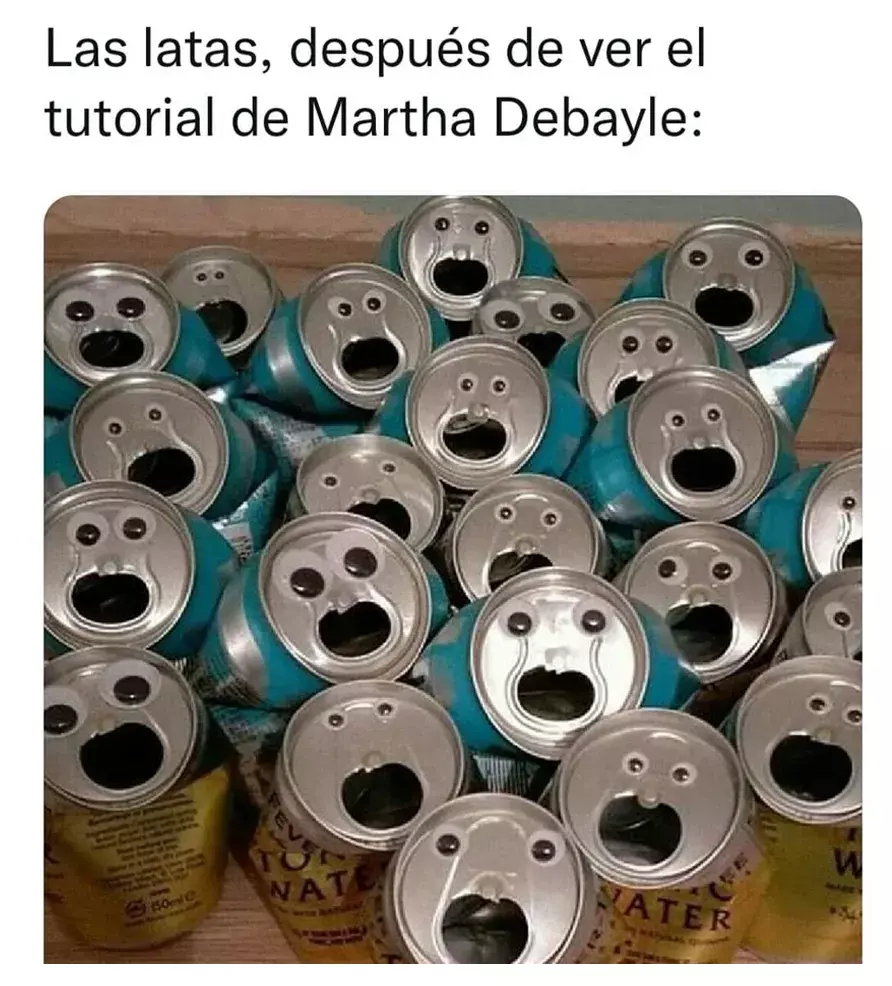 Martha Debayle le pone calcetines a las latas; desata memes