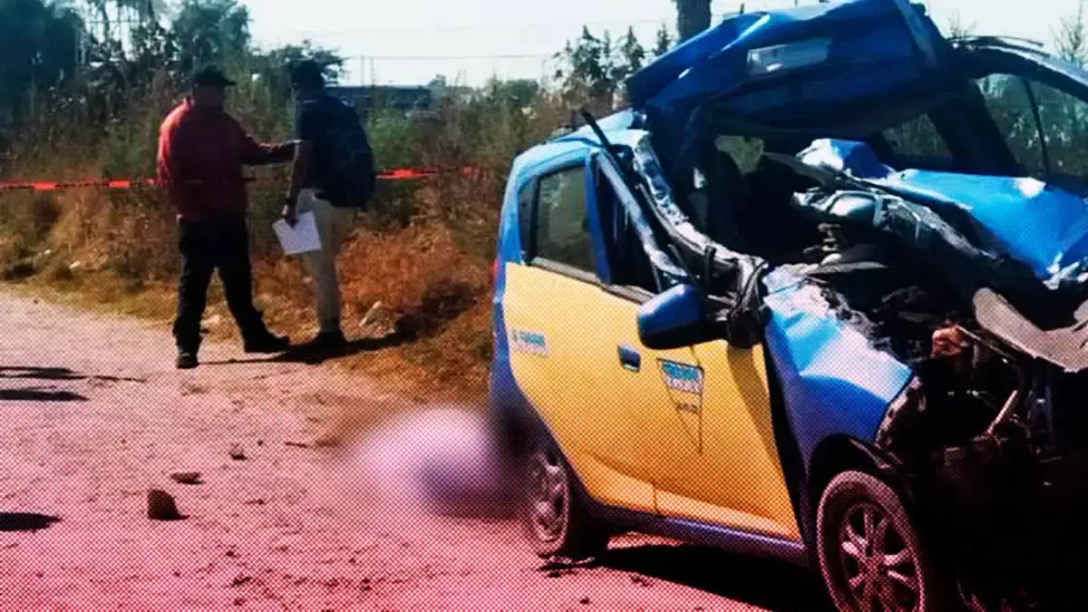 Un taxista fue encontrado muerto dentro de su auto chocado en Acatzingo