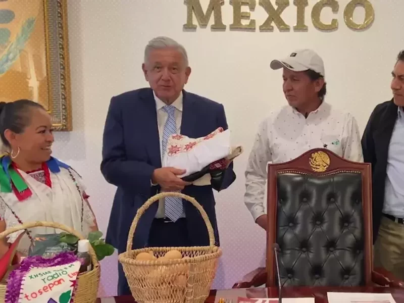 López Obrador recibe en Palacio Nacional a Cooperativa Tosepan de Cuetzalan