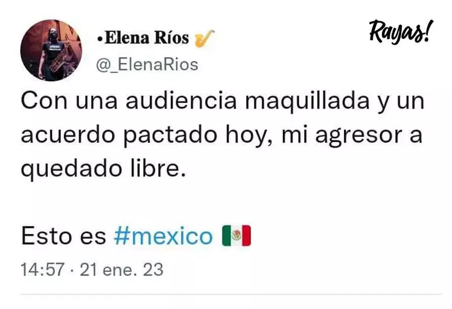Juez libera al agresor de la saxofonista María Elena Ríos