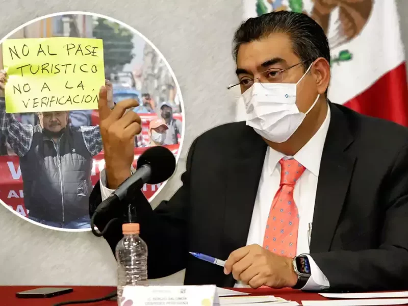 No doblaremos la mano ante manifestaciones contra la verificación: Sergio Salomón Céspedes.